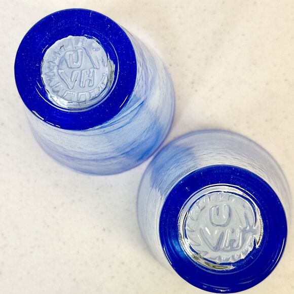 Kosta Boda Ulrica Hydman Vallien Mine Tumblers Set Of 2 W/labels Asymmetrical - Picture 9 of 11